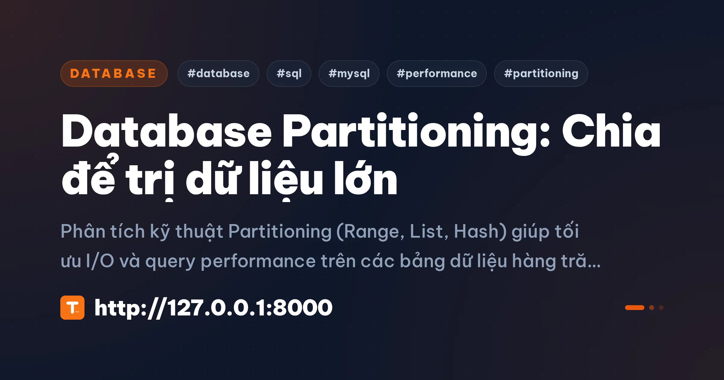 Database Partitioning: Chia để trị dữ liệu lớn